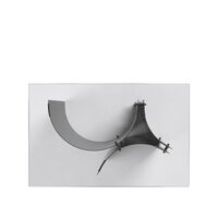 Curated Side Table Black Powder Coated Steel/Glass