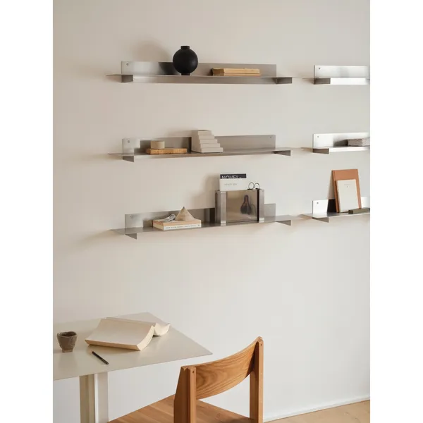 Planar Shelf Medium Brushed Stainless Steel