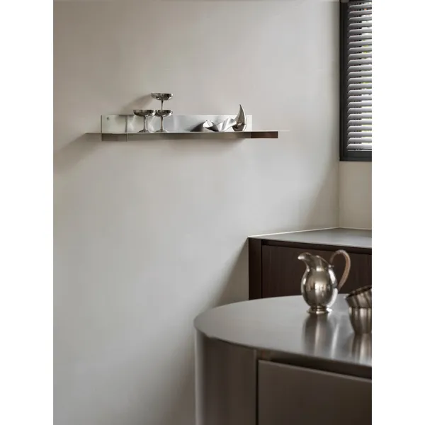Planar Shelf Medium Brushed Stainless Steel