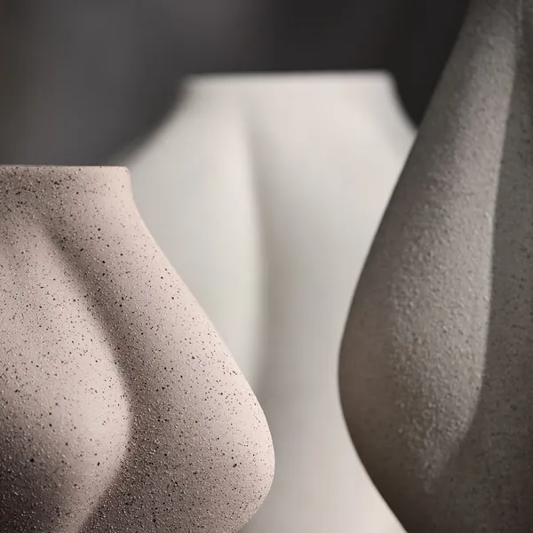 SALTARE Vase Ø15 Creme