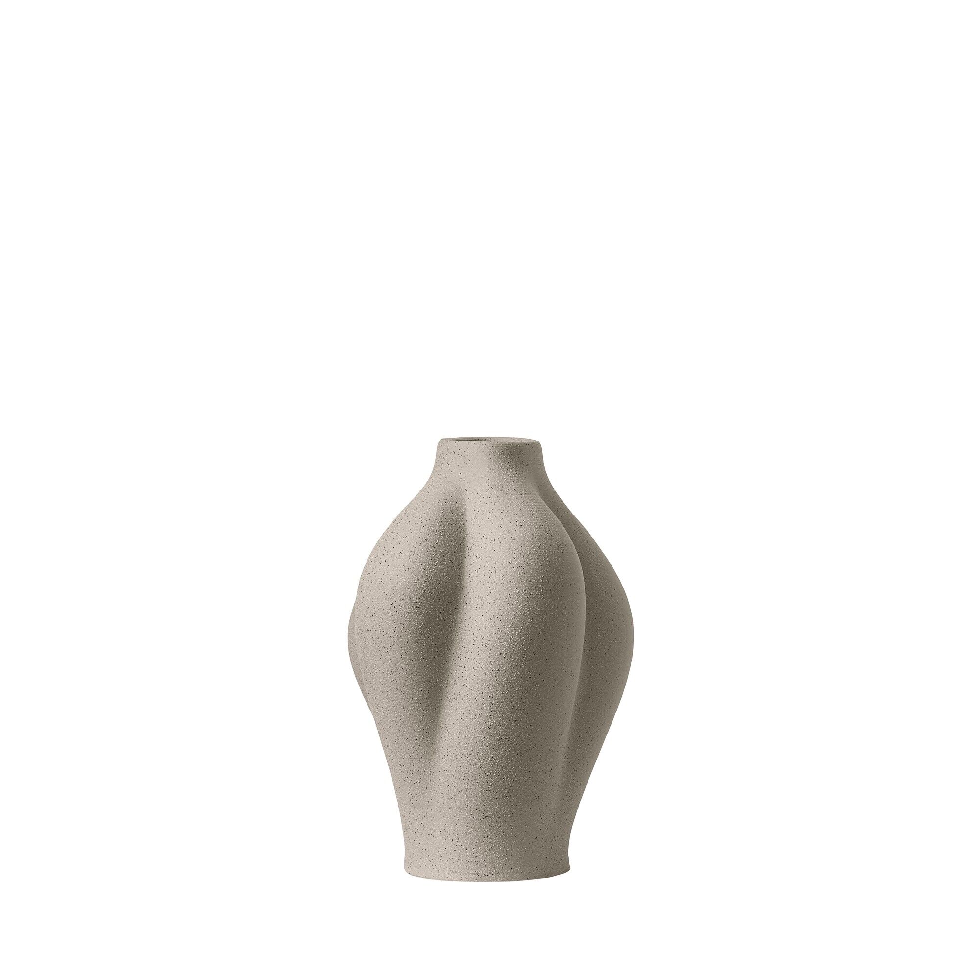 SALTARE Vase Ø15 Taupe Clair