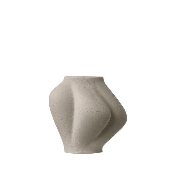 SALTARE Vase Ø15 Helltaupe
