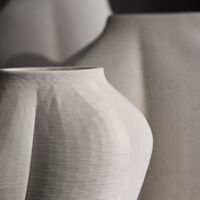 SALTARE Vase Ø13,8 Helltaupe