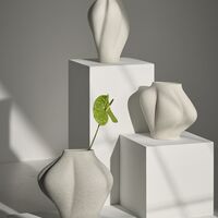 SALTARE Vase Ø13,8 Helltaupe