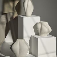 SALTARE Vase Ø13,8 Helltaupe