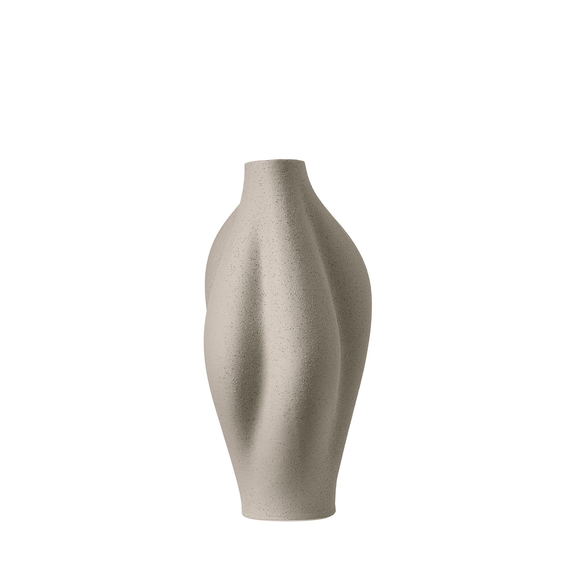 SALTARE Vase Ø17 Taupe Clair