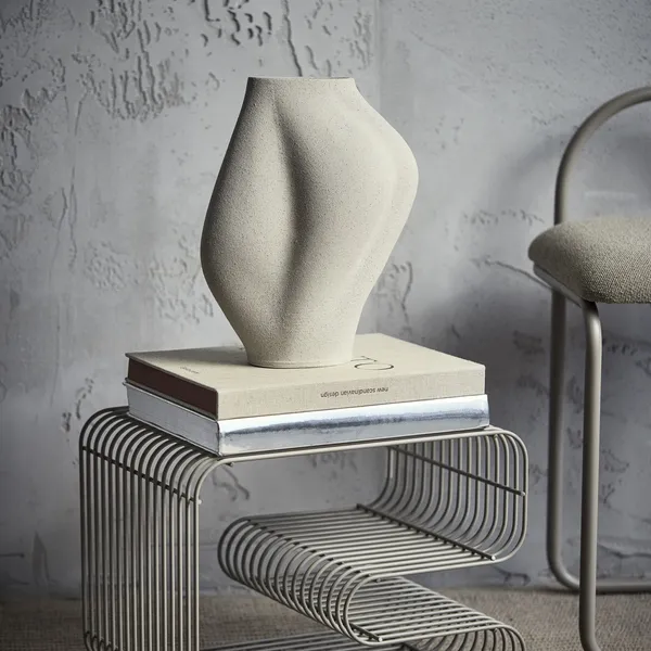 SALTARE Vase Ø17 Helltaupe