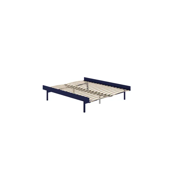 Bed Bed Frame 90-180 cm With High Legs Cobalt Blue