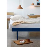 Bed Bed Frame 90-180 cm With High Legs Cobalt Blue