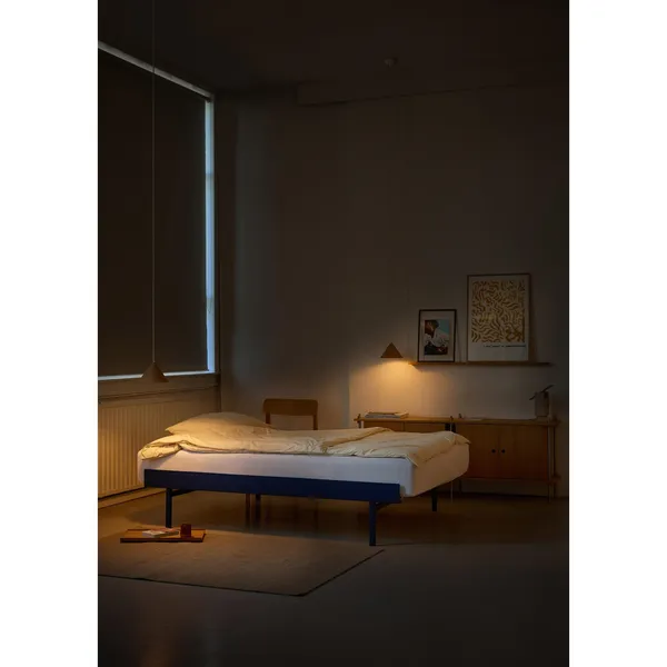 Bed Bed Frame 90-180 cm With High Legs Cobalt Blue