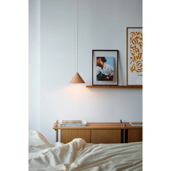 Ceramic Cone Pendant Light Ochre
