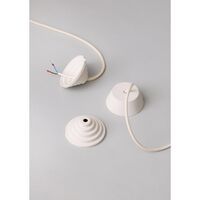 Ceramic Stairs Rosette White