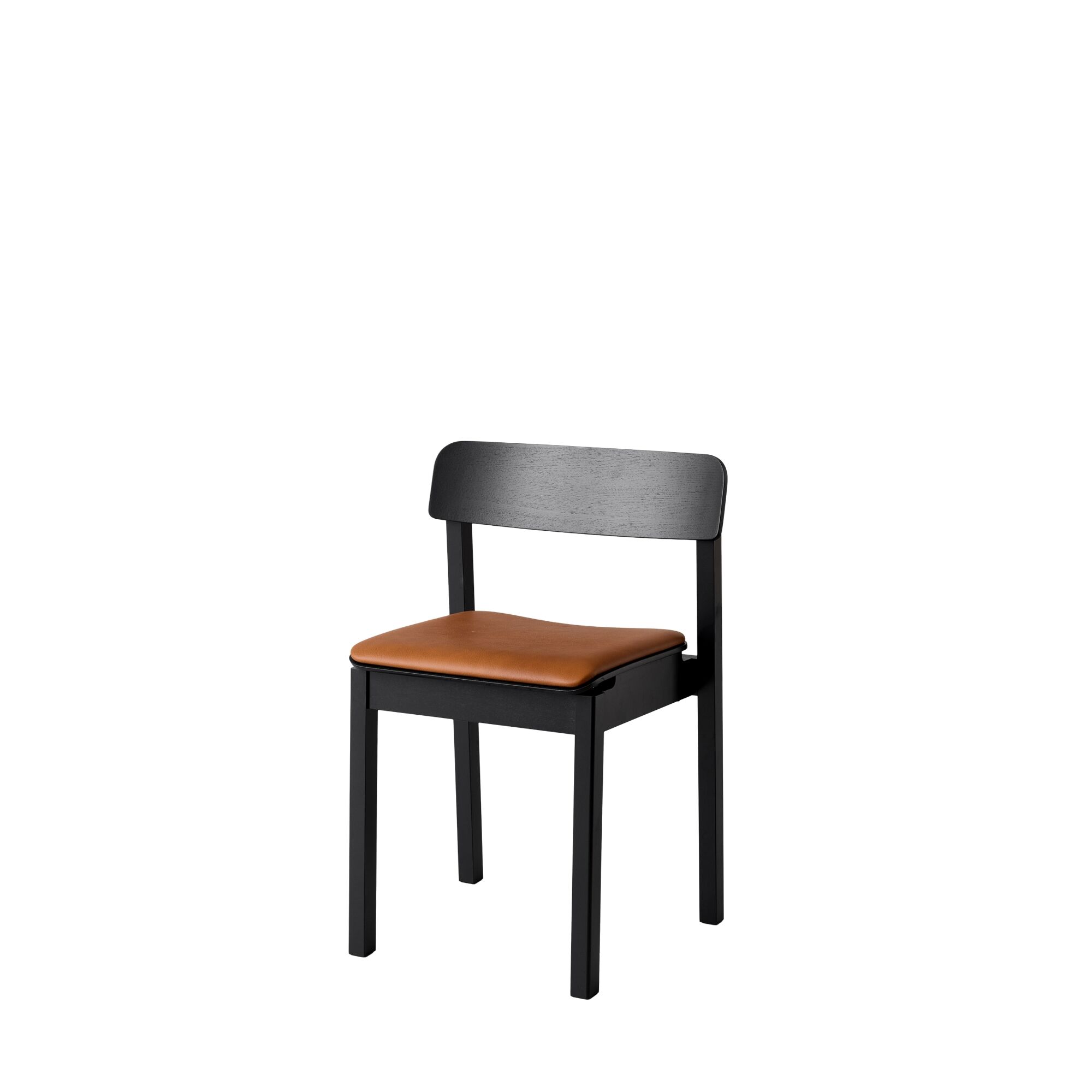Everyday Spisestol Sort/konjakk