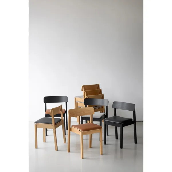 Everyday Dining Chair Lacquered Oak/Re-Wool 128