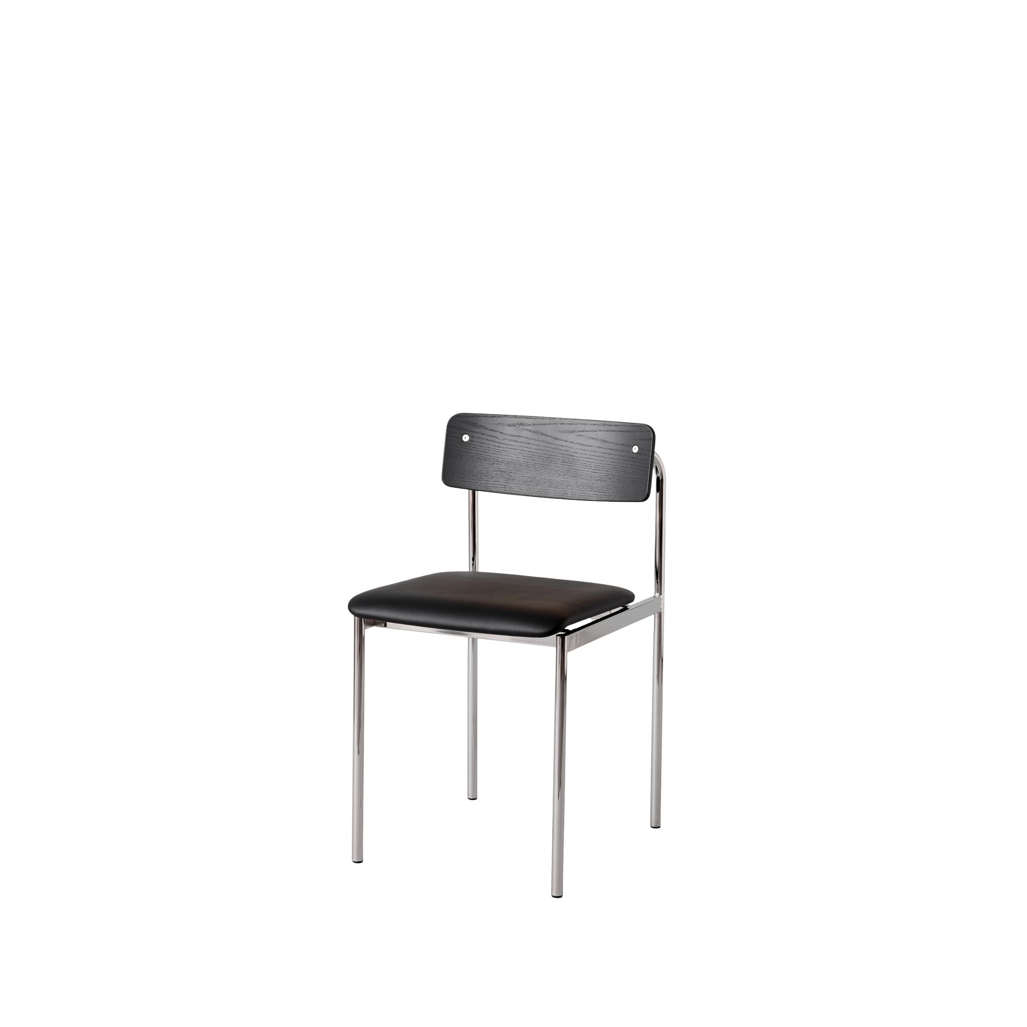 Offset Spisestol Trukket Krom/ Sort