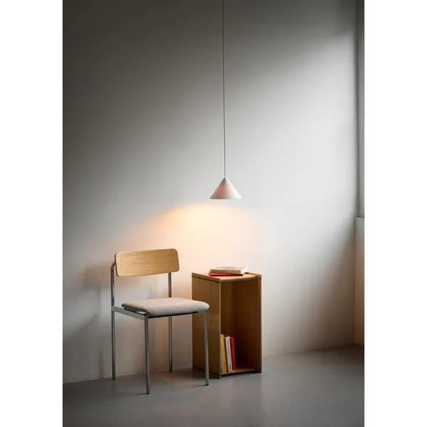 Offset Dining Chair Chrome/ Oiled Oak