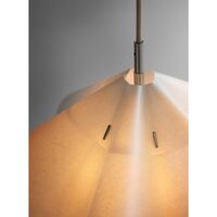 Sinuate Pendant Large White/Stainless Steel