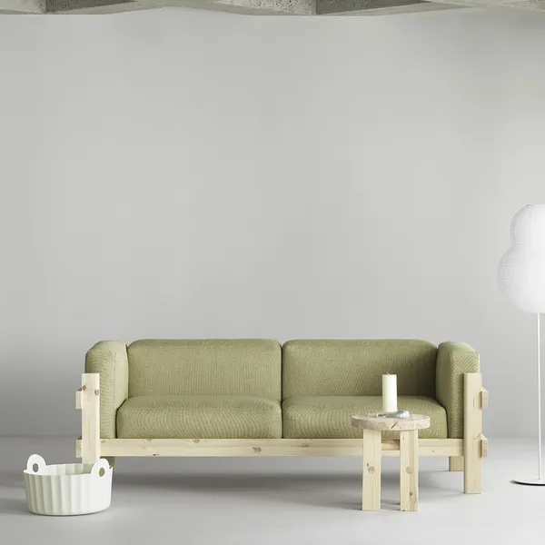 Kube 3-Seater Sofa Pine/Remix 143