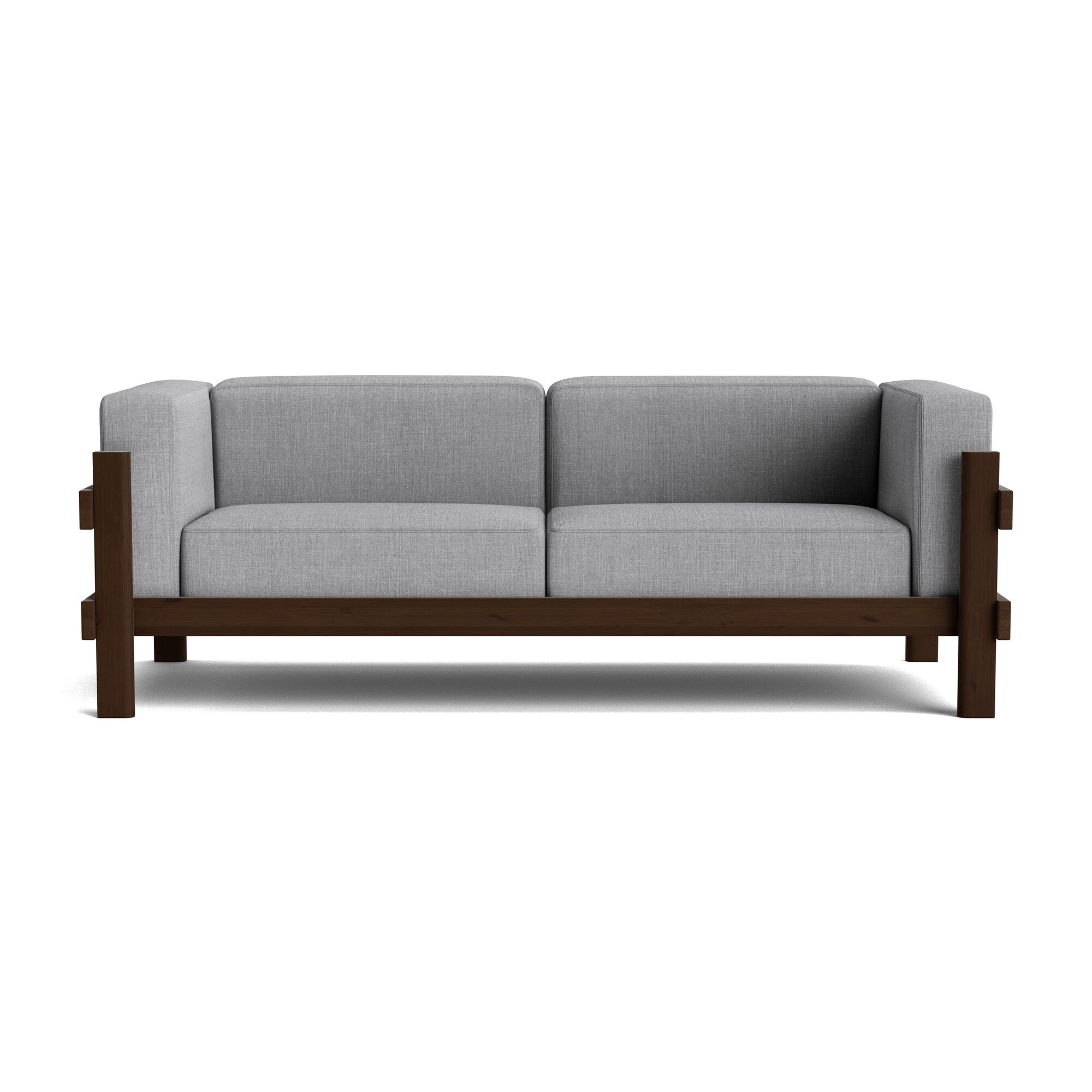 Kube 3-seters Sofa mørkebrun/Remix 143