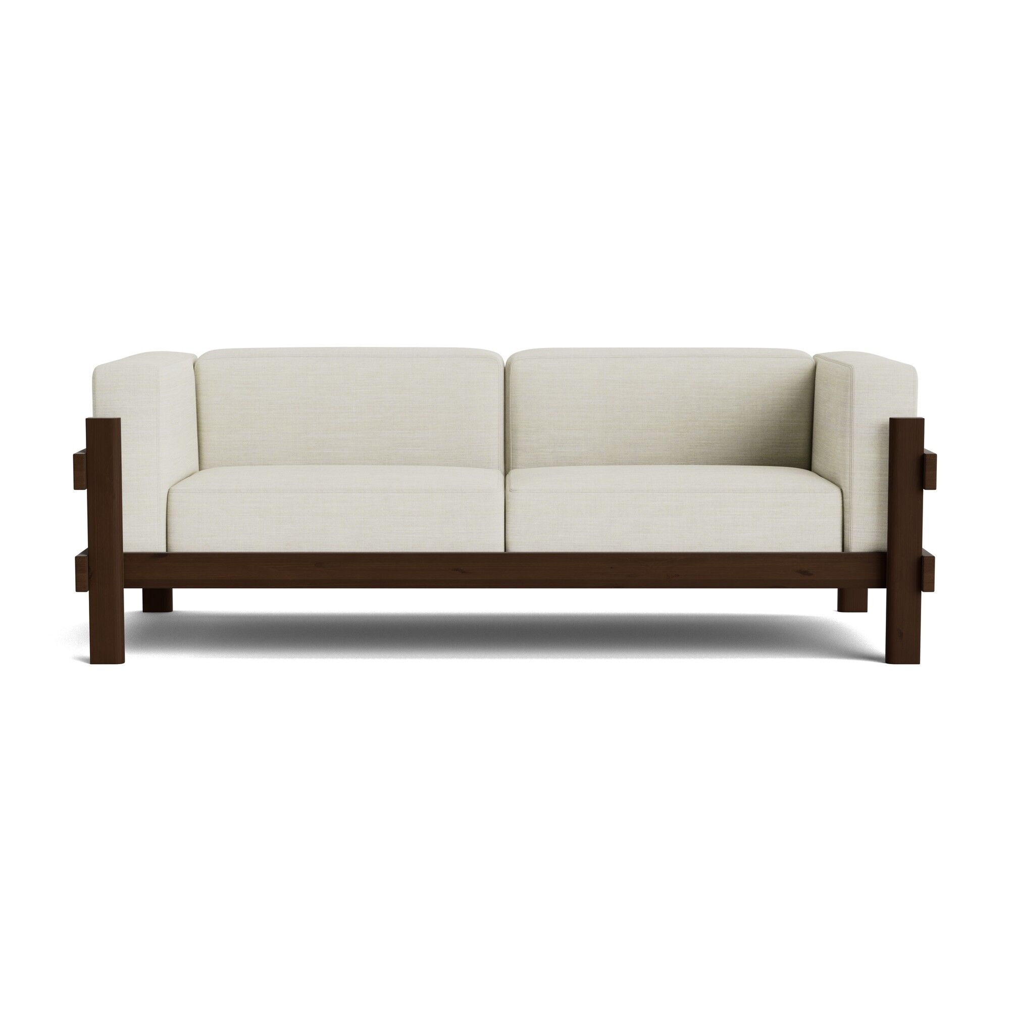 Kube 3-Seater Sofa Mrkebrun/Remix 223