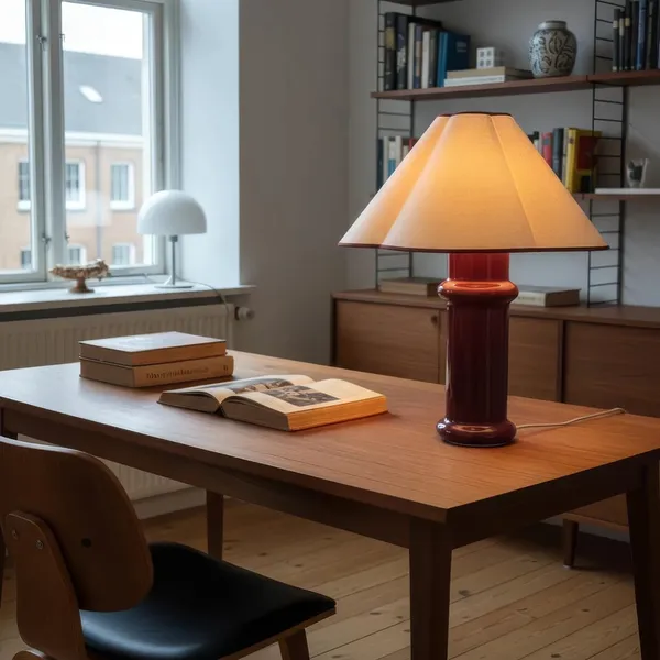 Heath Table lamp Port Red
