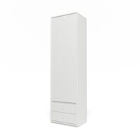 Selection Kleding in Garderobe met Sokkel 01-Wit