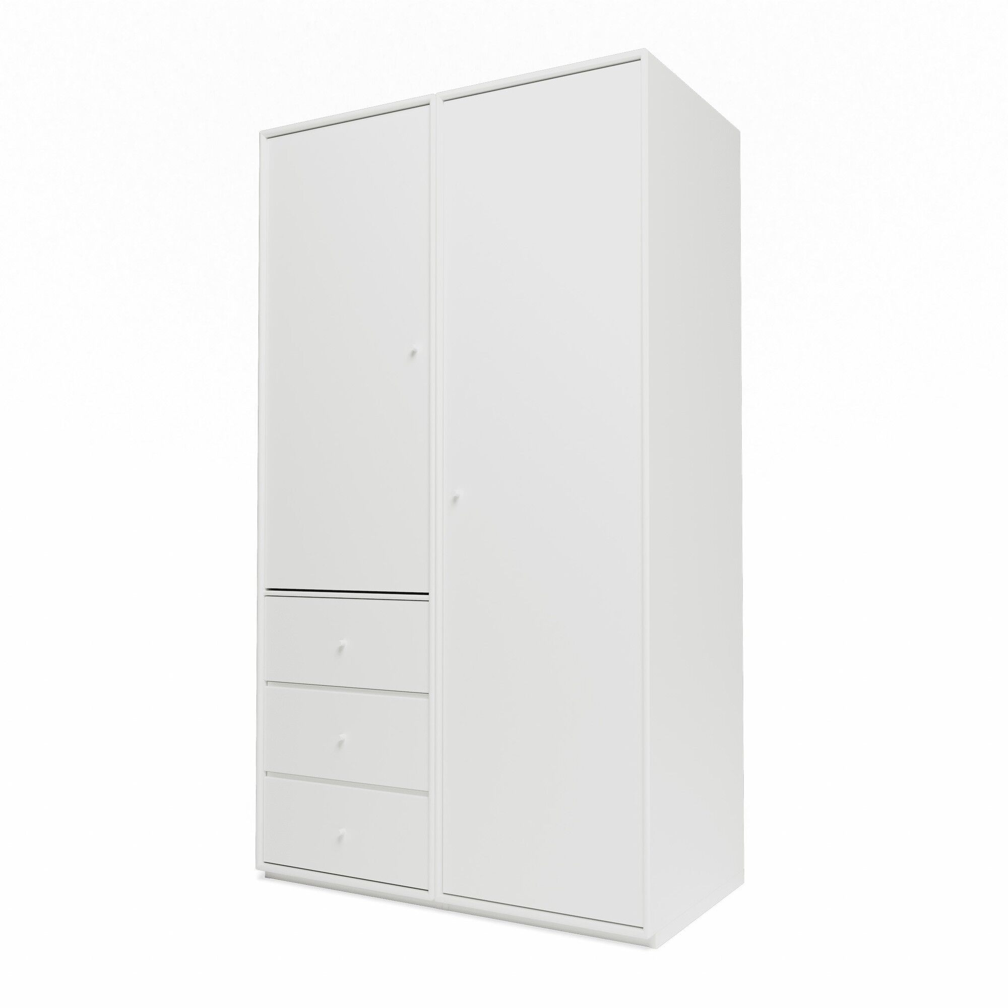 Selection Attire III Garderobe med Sokkel 01-hvit