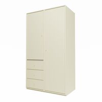 Selection Kleiderschrank III mit Sockel 150-Vanille