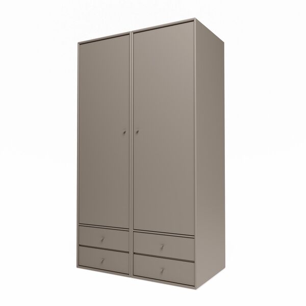 Selection Attire IIII Wardrobe With Open Door 141-Truffle