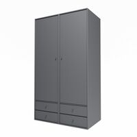 Selection Kleiderschrank III mit Kleiderstange 36-Kohle