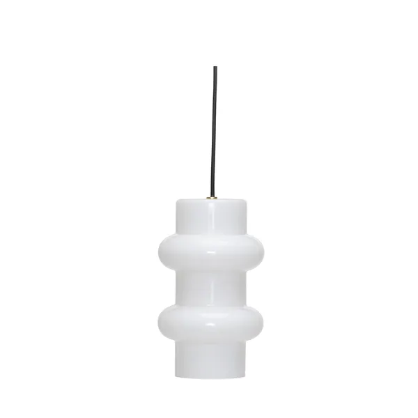 Pilule Double Pendant Shiny White