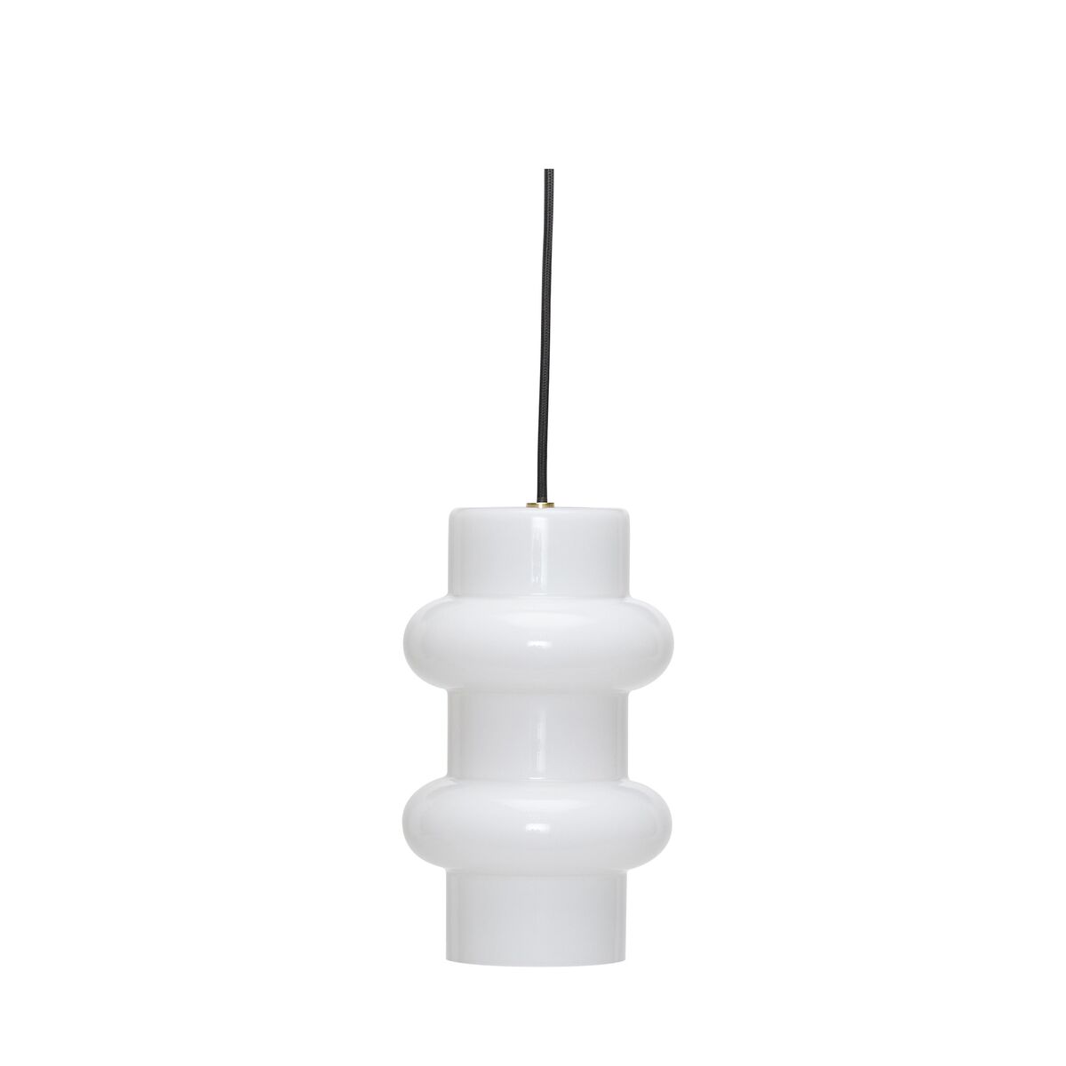 Pilule Double Pendant Shiny White