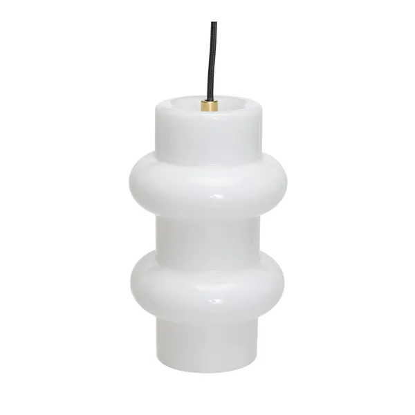 Pilule Double Pendant Shiny White