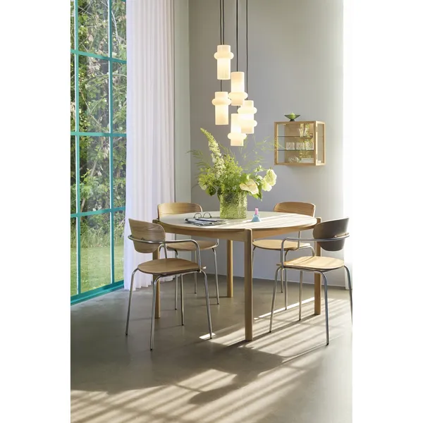 Pilule Double Pendant Shiny White