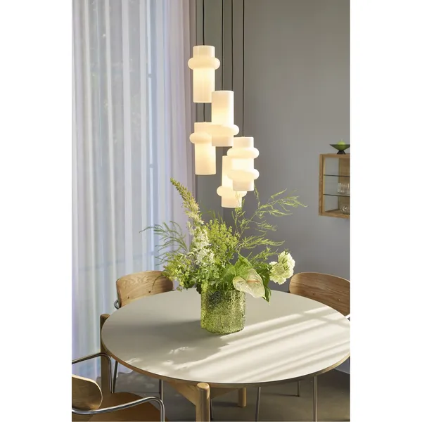 Pilule Double Pendant Shiny White