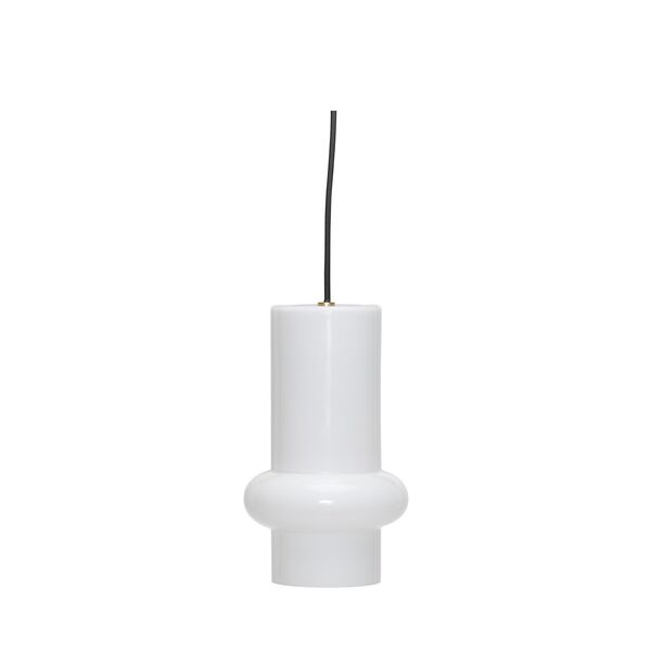 Pilule Down Hanglamp Glanzend Wit