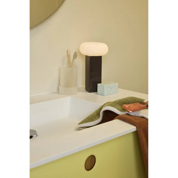 Low Portable Lamp Brown