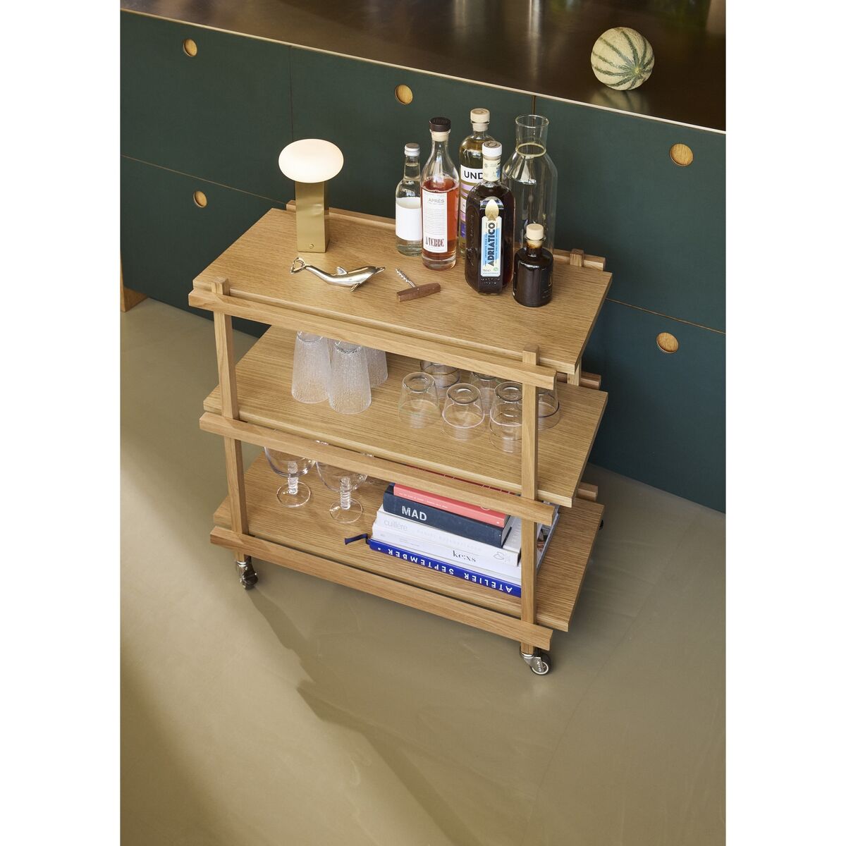 Low Transportable Lamp Brass