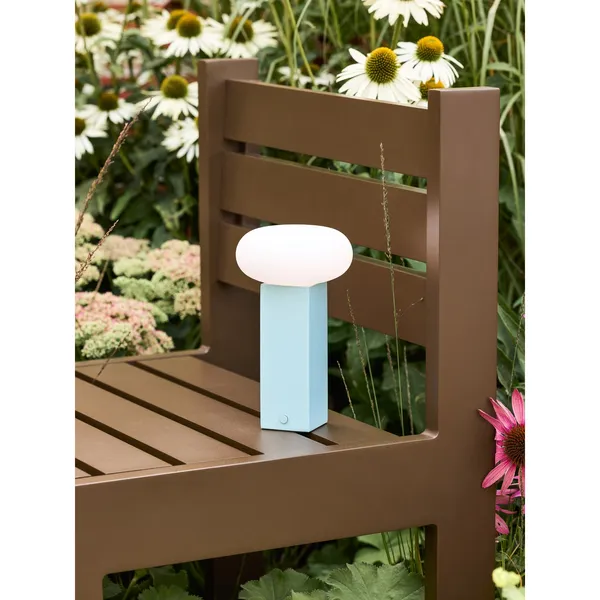 Low Portable Lamp Blue
