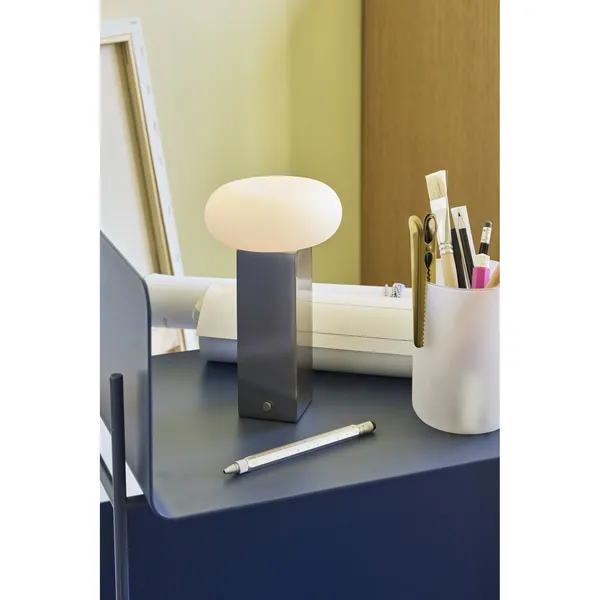 Low Portable Lamp Nickel
