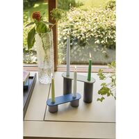 Modu Candle Holder Set of 2 Blue/ Brown/ Green/ Purple