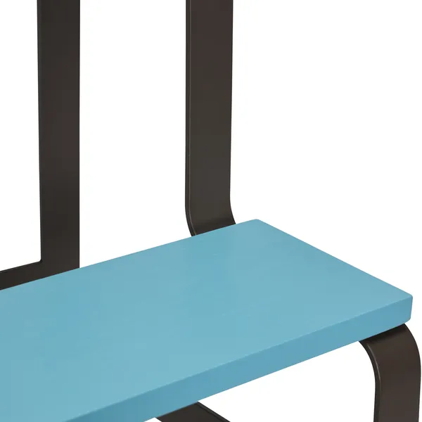 Step Stool Blue/ Brown