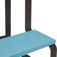 Step Stool Blue/ Brown