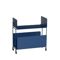 Ays Rolling Table Tummansininen