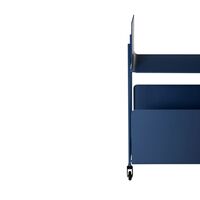Ays Rolling Table Tummansininen