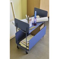 Ays Rolling Table Tummansininen