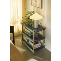 Crayon Rolling Table Dark Blue/ Green/Natural