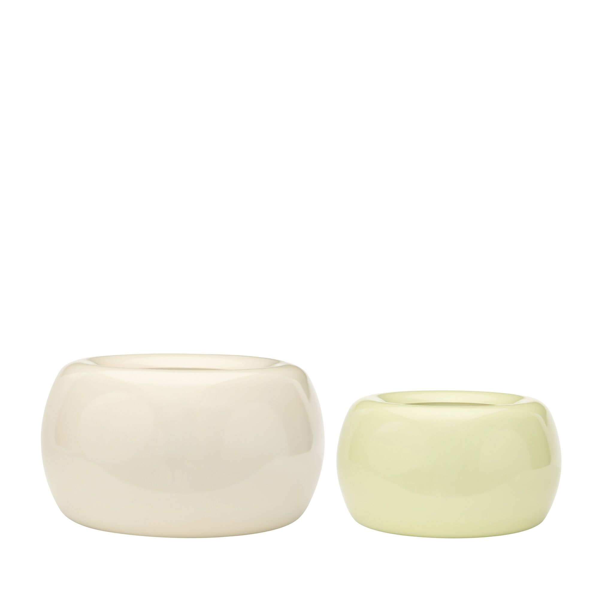Maru Krukke St af 2 Beige/Lysegrn