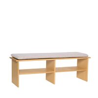 Layer Bench Light Gray/Natural
