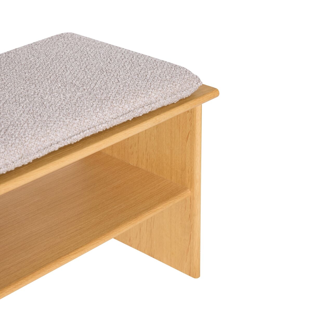 Layer Bench Light Gray/Natural